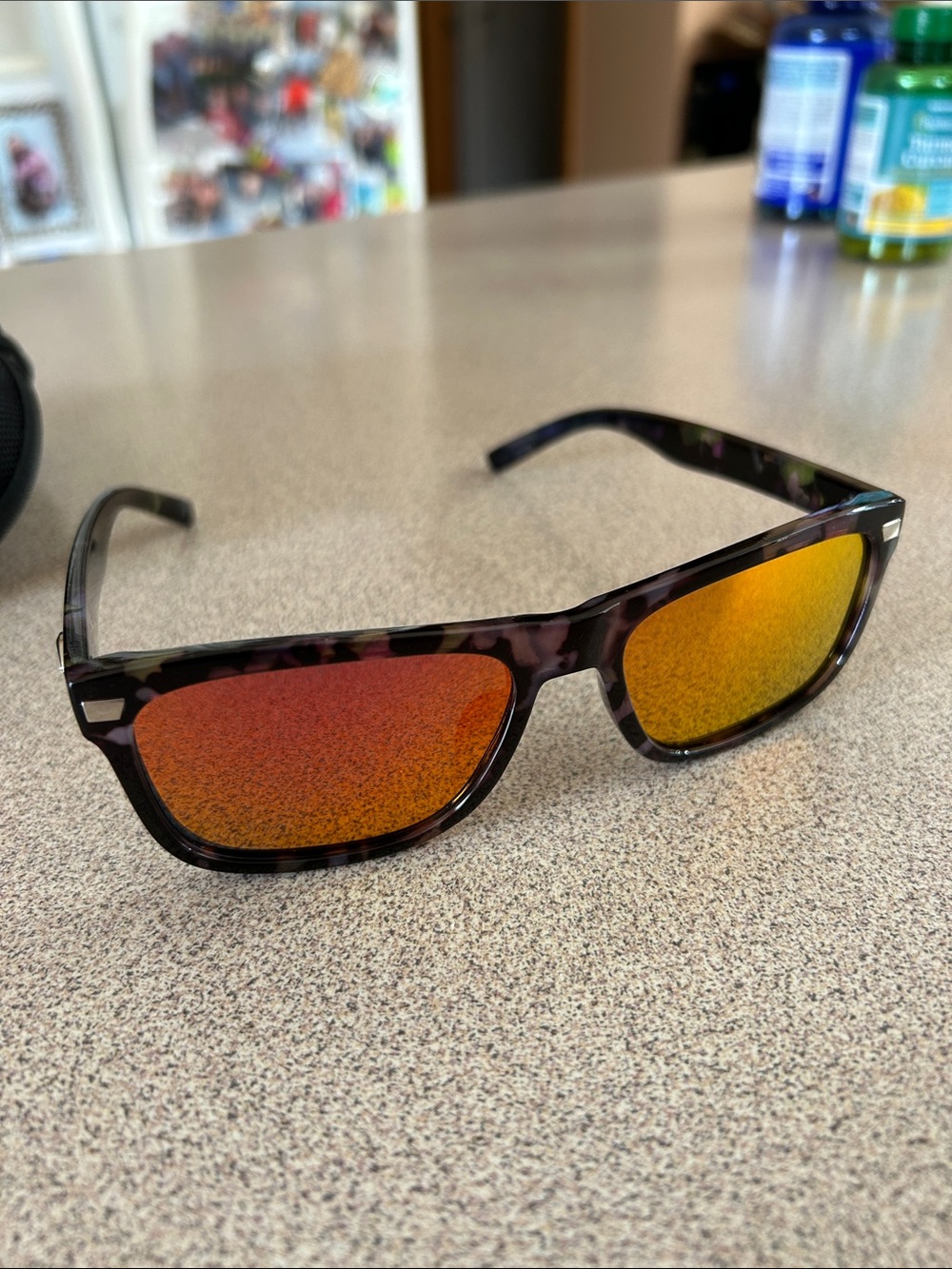 Tortoiseshell Sunglasses with gold  Mirrored Lenses